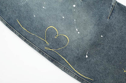 Splash of Love Jeans